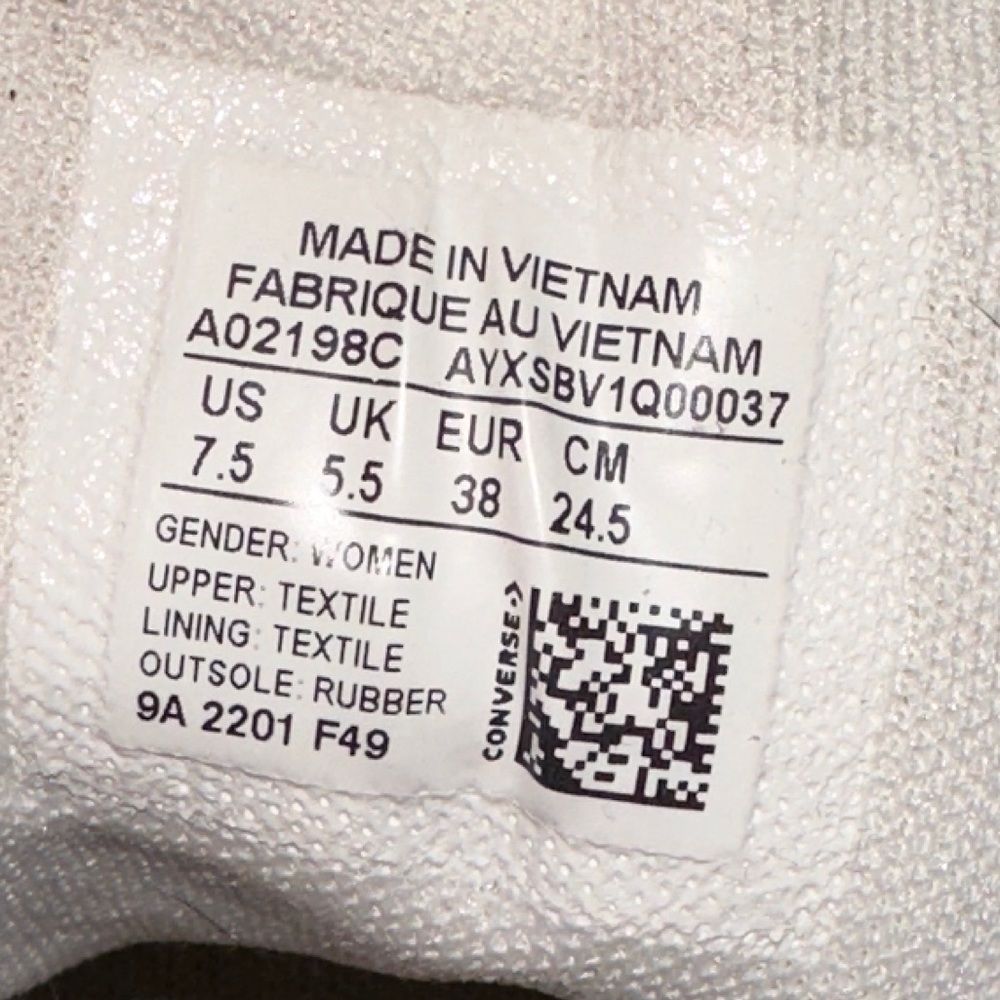 Platform Embroidered converse - Picture 4 of 4